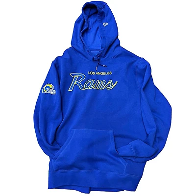 Los Angeles Rams Royal Blue Custom New Era Hoodie Mens