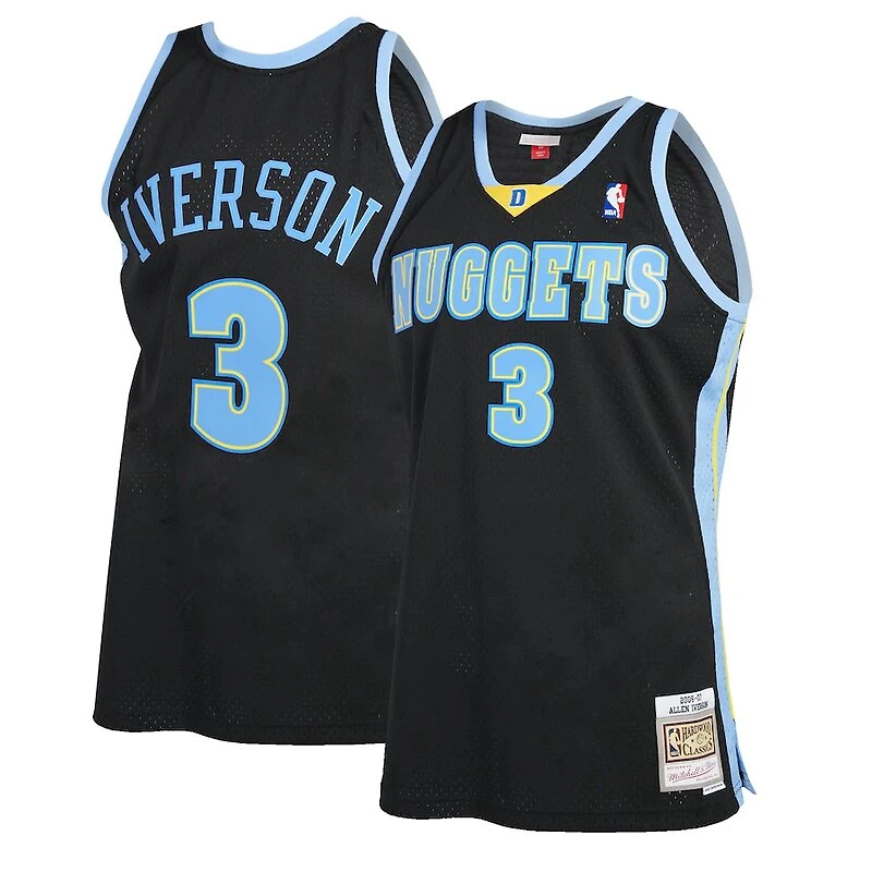 Denver Nuggets Allen Iverson Mitchell & Ness 2006-07 Hardwood Classics Reload Black Swingman Jersey