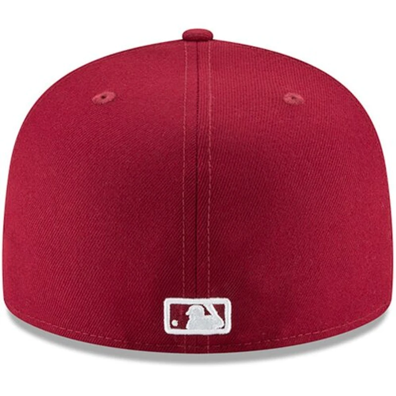 Los Angeles Dodgers Cardinal Red Basic 59FIFTY Fitted Hat