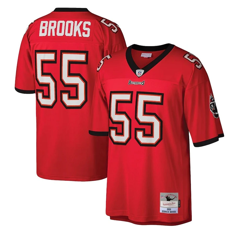 Tampa Bay Buccaneers Derrick Brooks 2002 Mitchell & Ness Red Retired Player Legacy Jersey
