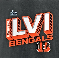 Cincinnati Bengals Super Bowl LVI Bound Tilted Roster Black T-Shirt