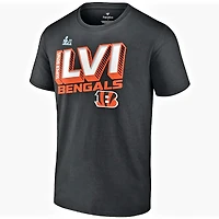 Cincinnati Bengals Super Bowl LVI Bound Tilted Roster Black T-Shirt