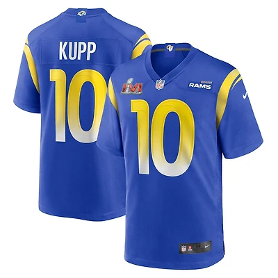 Los Angeles Rams Cooper Kupp Nike Super Bowl LVI Bound Patch Royal Blue Game Jersey
