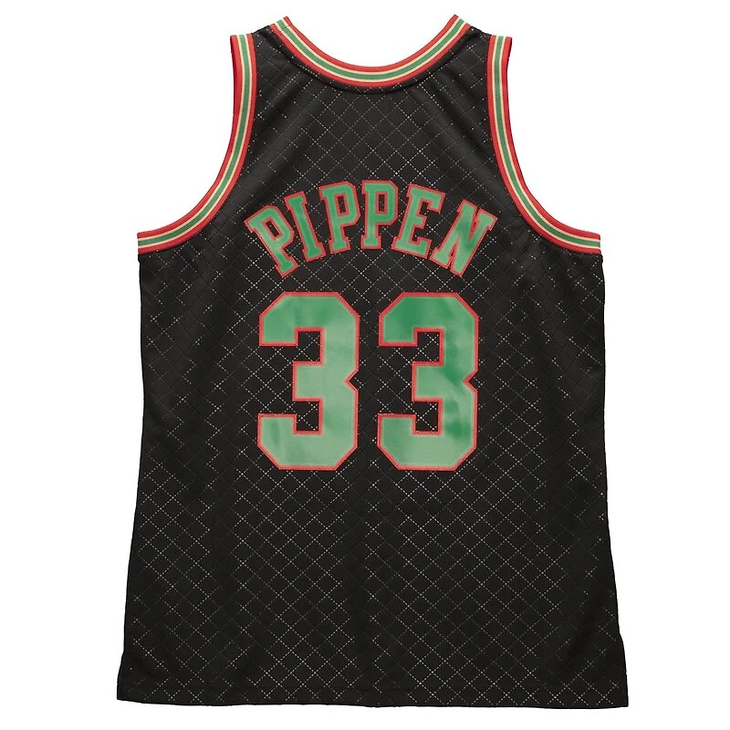 Chicago Bulls Scottie Pippen Neapolitan Mitchell & Ness 1997-98 Hardwood Classics Swingman Black Jersey