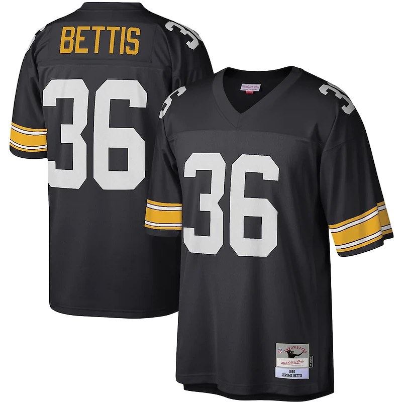 Pittsburgh Steelers Jerome Bettis 1996 Mitchell & Ness Black Retired Player Legacy Jersey