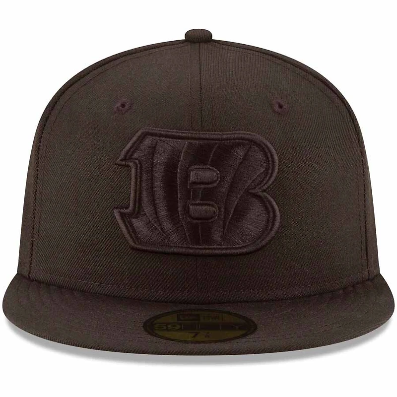 Cincinnati Bengals Black on New Era NFL 59FIFTY Fitted Hat