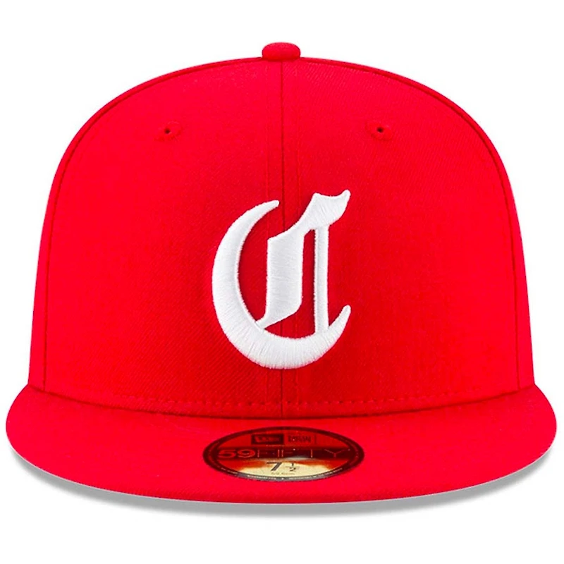 Cincinnati Reds New Era Red Cooperstown 59FIFTY Fitted Hat