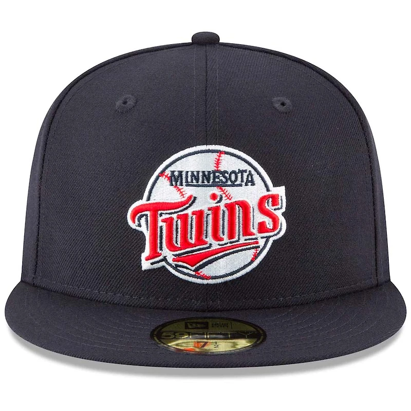 Minnesota Twins New Era Navy Cooperstown 59FIFTY Fitted Hat