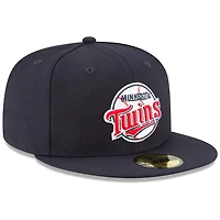 Minnesota Twins New Era Navy Cooperstown 59FIFTY Fitted Hat