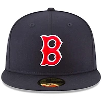 Boston Red Sox New Era Navy Cooperstown 59FIFTY Fitted Hat