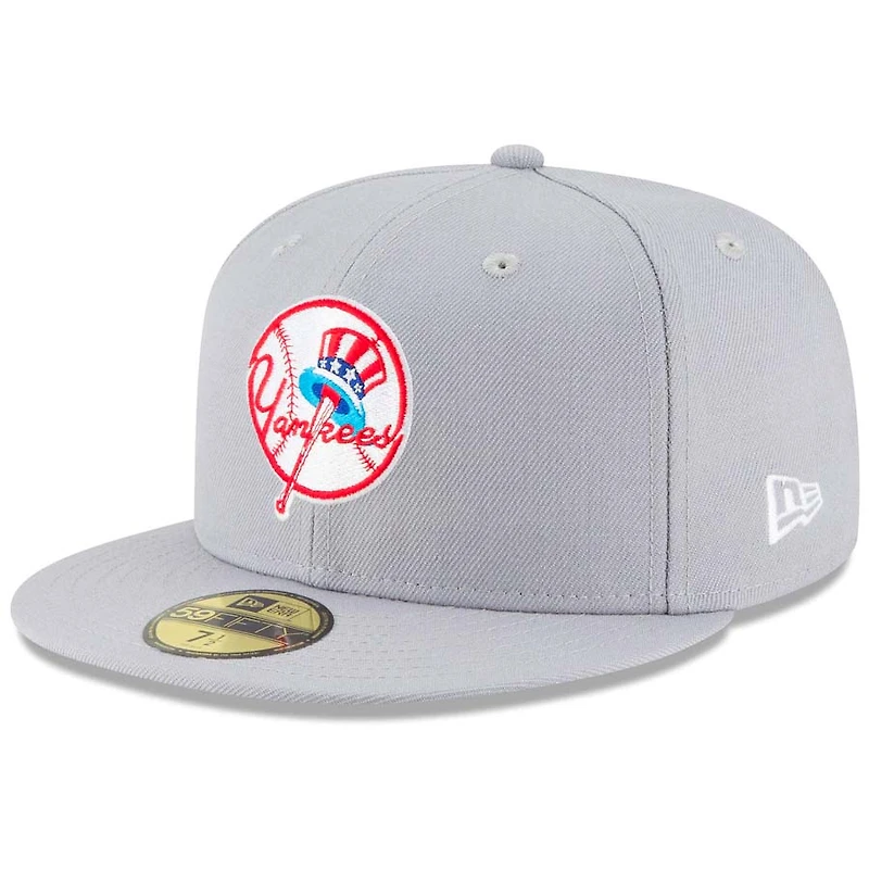 New York Yankees Era Gray Cooperstown 59FIFTY Fitted Hat