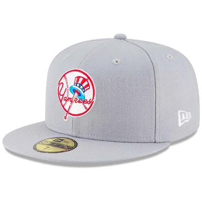 New York Yankees Era Gray Cooperstown 59FIFTY Fitted Hat