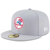 New York Yankees Era Gray Cooperstown 59FIFTY Fitted Hat
