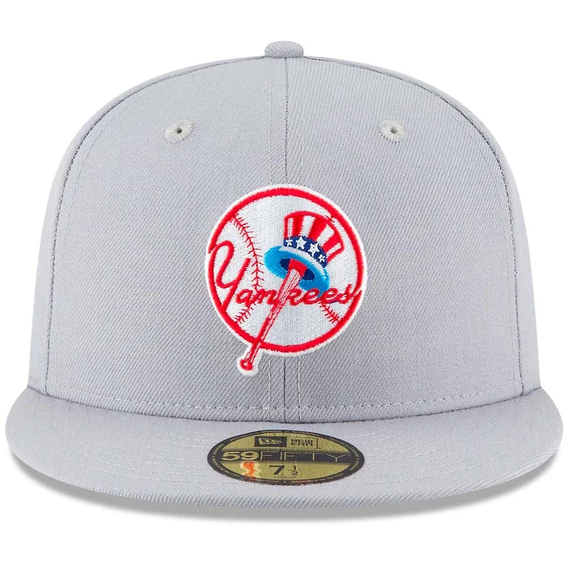 New York Yankees Era Gray Cooperstown 59FIFTY Fitted Hat