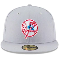 New York Yankees Era Gray Cooperstown 59FIFTY Fitted Hat