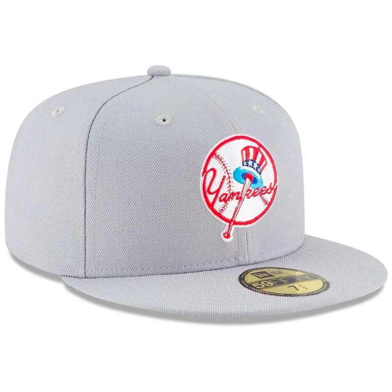 New York Yankees Era Gray Cooperstown 59FIFTY Fitted Hat