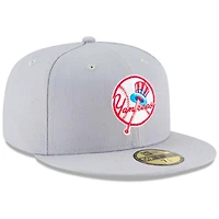 New York Yankees Era Gray Cooperstown 59FIFTY Fitted Hat