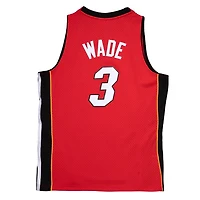 Miami Heat Dwayne Wade Mitchell & Ness 2005-06 Hardwood Classics Swingman Player Alternate Red Jersey