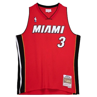 Miami Heat Dwayne Wade Mitchell & Ness 2005-06 Hardwood Classics Swingman Player Alternate Red Jersey