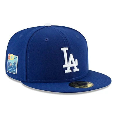 Los Angeles Dodgers Royal Blue Dodger Stadium 60 Years Side Patch 59FIFTY Fitted Hat