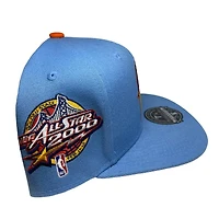 Golden State Warriors Light Blue 2000 NBA All Star Game Side Patch Orange UV Mitchell & Ness Fitted Hat