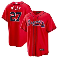 Atlanta Braves Austin Riley Red Alternate Player Jersey