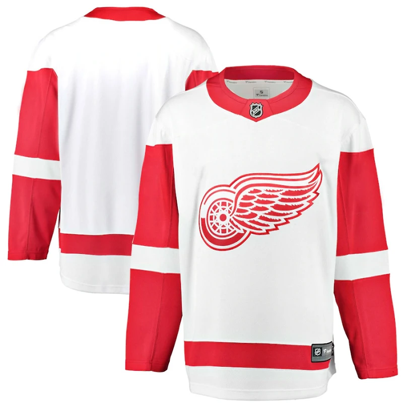 Detroit Red Wings White Fanatics Away Breakaway Jersey