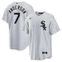 Chicago White Sox Tim Anderson Nike Black Pinstripe Home Player Jersey