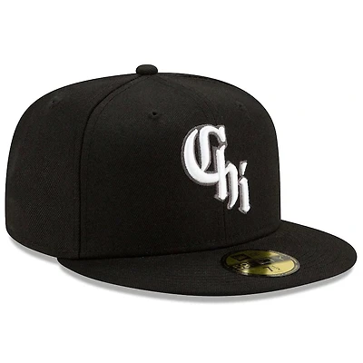 Chicago White Sox Black 2022 City Connect 59FIFTY Fitted Hat