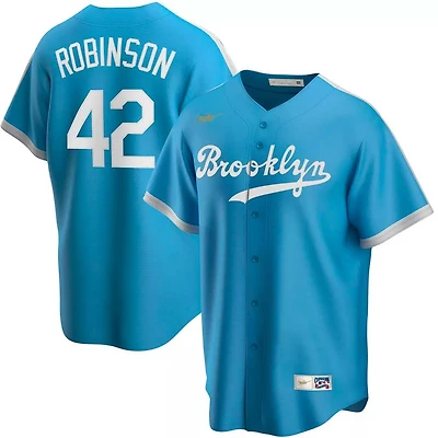 Brooklyn Dodgers Jackie Robinson Light Blue Alternate Cooperstown Collection Player Jersey
