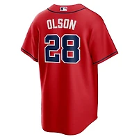 Atlanta Braves Matt Olson Red Alternate Player Jersey