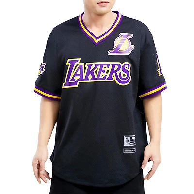 Pro Standard Los Angeles Lakers Logo Black Team Mesh Jersey