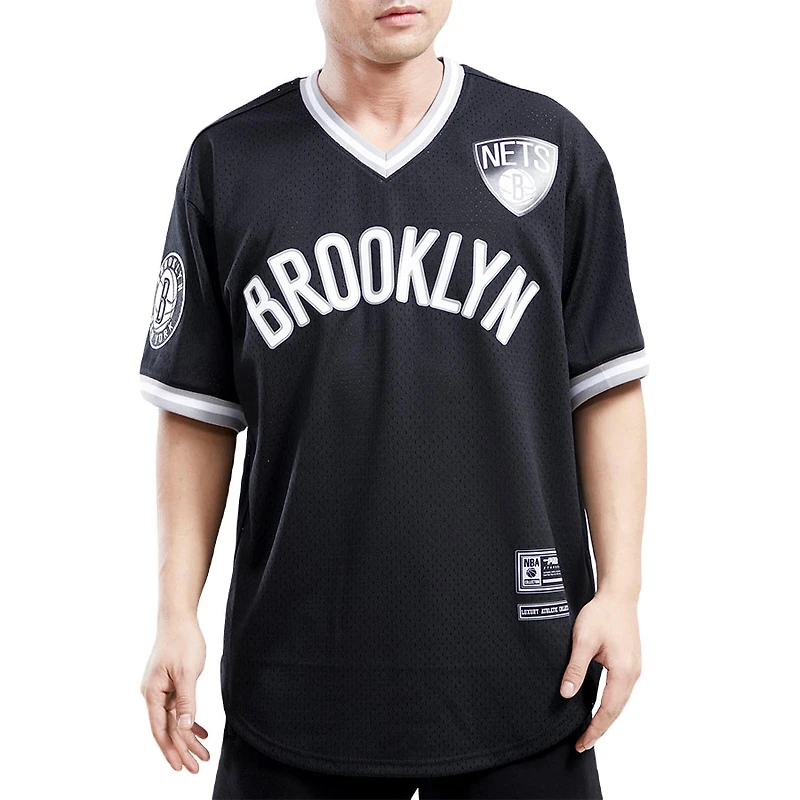 Pro Standard Brooklyn Nets Logo Black Team Mesh Jersey