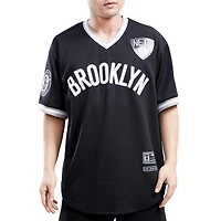 Pro Standard Brooklyn Nets Logo Black Team Mesh Jersey