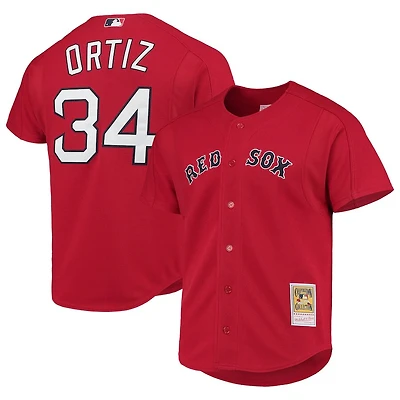 Boston Red Sox David Ortiz Mitchell & Ness Cooperstown Collection Mesh Batting Practice Jersey