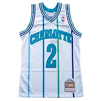 Charlotte Hornets Larry Johnson Mitchell & Ness 1992-93 Hardwood Classics Swingman Player White Jersey