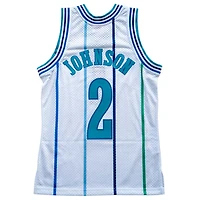 Charlotte Hornets Larry Johnson Mitchell & Ness 1992-93 Hardwood Classics Swingman Player White Jersey