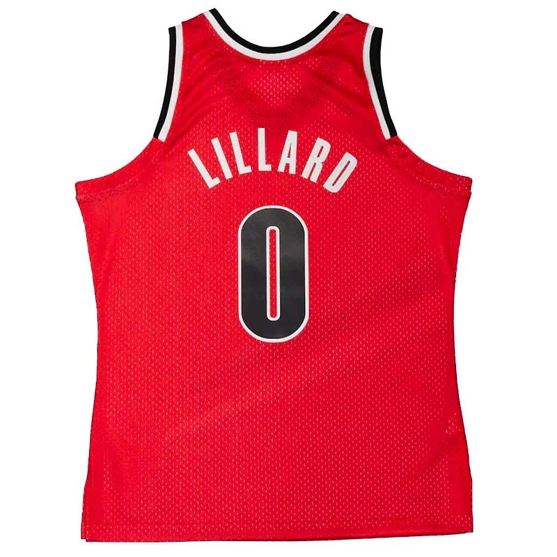 Portland Trailblazers Damian Lillard Mitchell & Ness 2012-13 Alternate Hardwood Classics Swingman Player Red Jersey