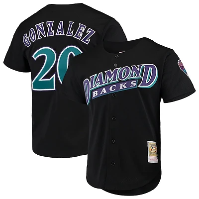 Arizona Diamondbacks Luis Gonzalez Mitchell & Ness Black Cooperstown Collection Mesh Batting Practice Jersey