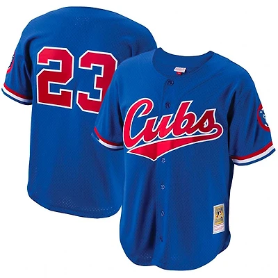 Chicago Cubs Ryne Sandberg Mitchell & Ness Royal Blue Cooperstown Collection Mesh Batting Practice Jersey