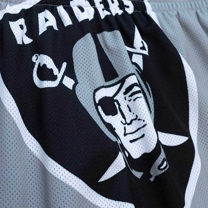 Las Vegas Raiders Gray Mitchell & Ness Big Face Shorts