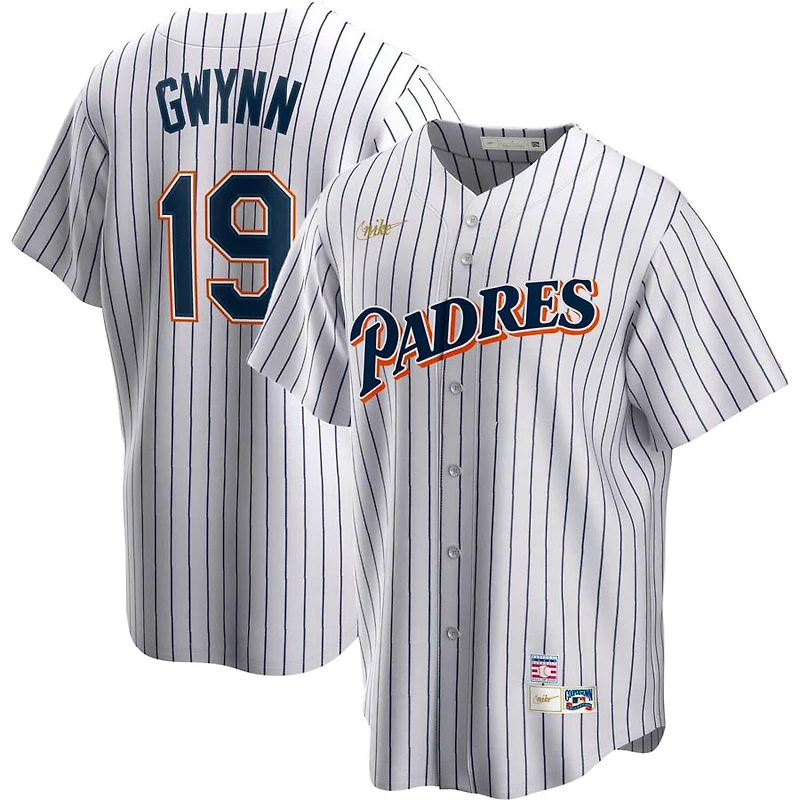 San Diego Padres Tony Gwynn Nike White Home Cooperstown Collection Player Jersey