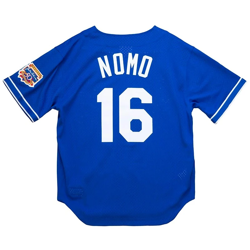 Los Angeles Dodgers Hideo Nomo Mitchell & Ness Royal Blue Cooperstown Collection Mesh Batting Practice Jersey