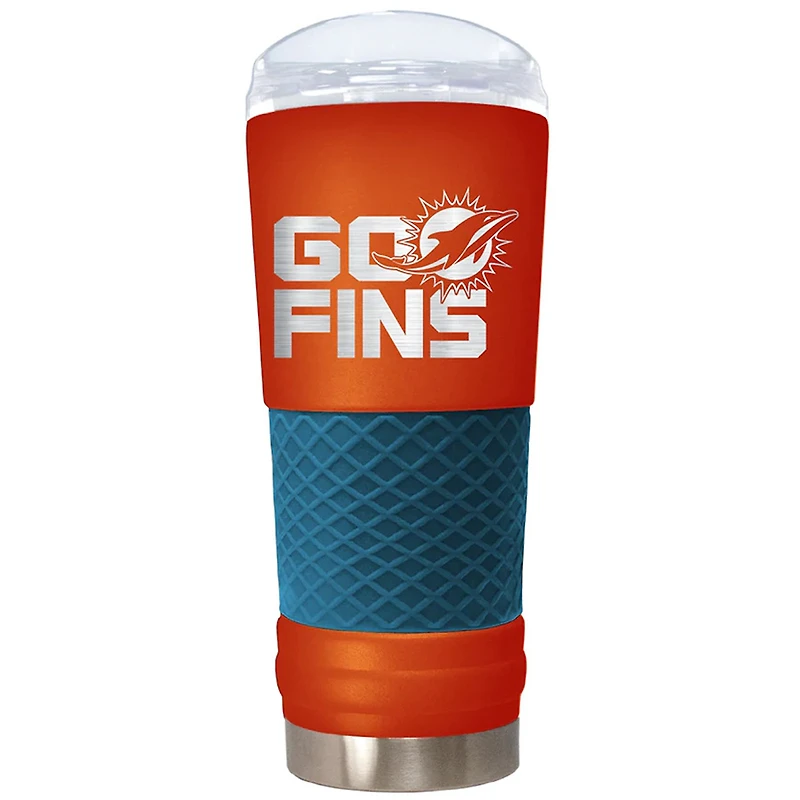 Miami Dolphins 24 oz Rally Cry Draft Tumbler