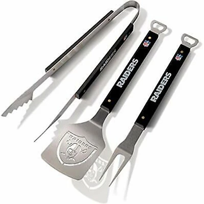 Las Vegas Raiders 3-piece Grill Set