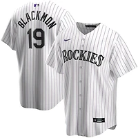 Colorado Rockies Charlie Blackmon White Pinstripe Home Player Jersey