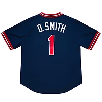 St. Louis Cardinals Ozzie Smith Mitchell & Ness 1994 Black Cooperstown Mesh Pullover Jersey