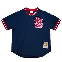 St. Louis Cardinals Ozzie Smith Mitchell & Ness 1994 Black Cooperstown Mesh Pullover Jersey