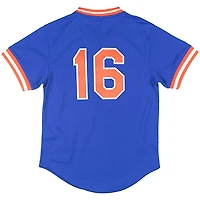 New York Mets Dwight Gooden Mitchell & Ness 1986 Royal Cooperstown Mesh Pullover Jersey