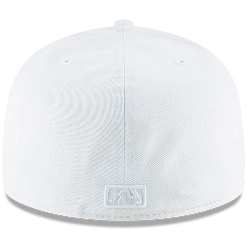 New York Yankees Era All White Primary Logo Basic 59FIFTY Fitted Hat